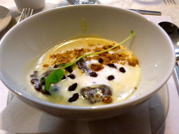 The chocolate ravioli at the dinner was over-the-top delicious.