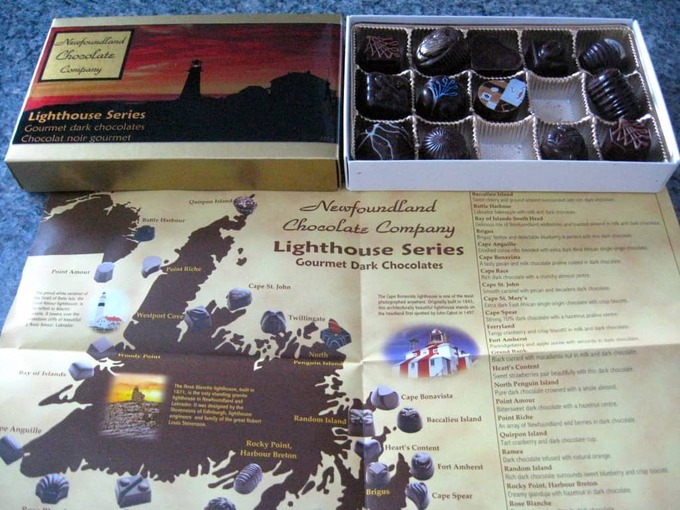 IMG_4515 Newfoundland Chocolate Company's great chocolates come with a map
