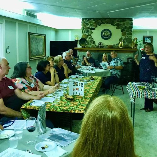 Doreen hosting a customized chocolate info and tasting event.